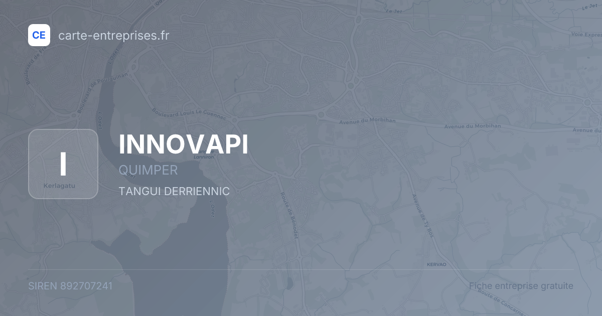 INNOVAPI — 892707241 — fiche entreprise