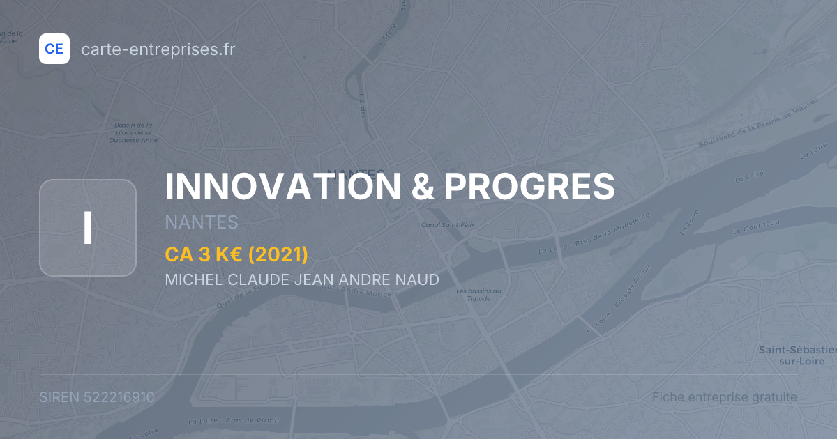 INNOVATION & PROGRES — 522216910 — fiche entreprise