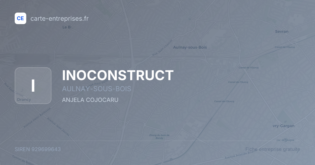 INOCONSTRUCT — 929699643 — fiche entreprise