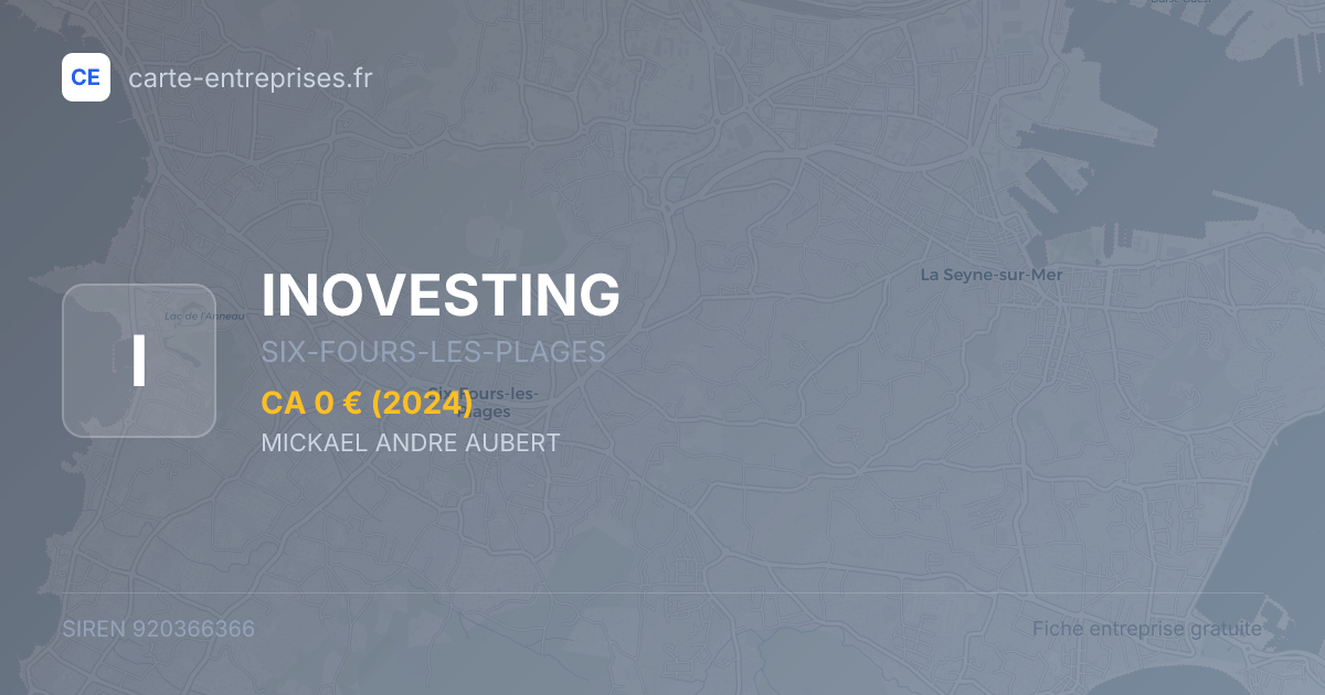INOVESTING — 920366366 — fiche entreprise