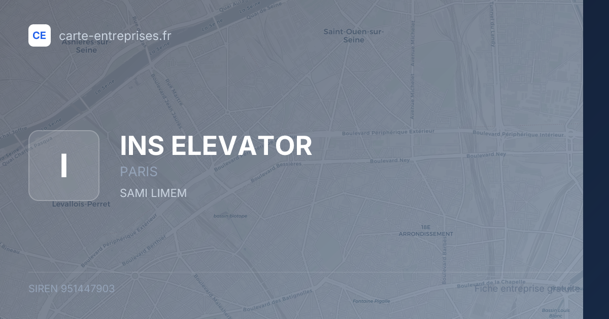 INS ELEVATOR — 951447903 — fiche entreprise
