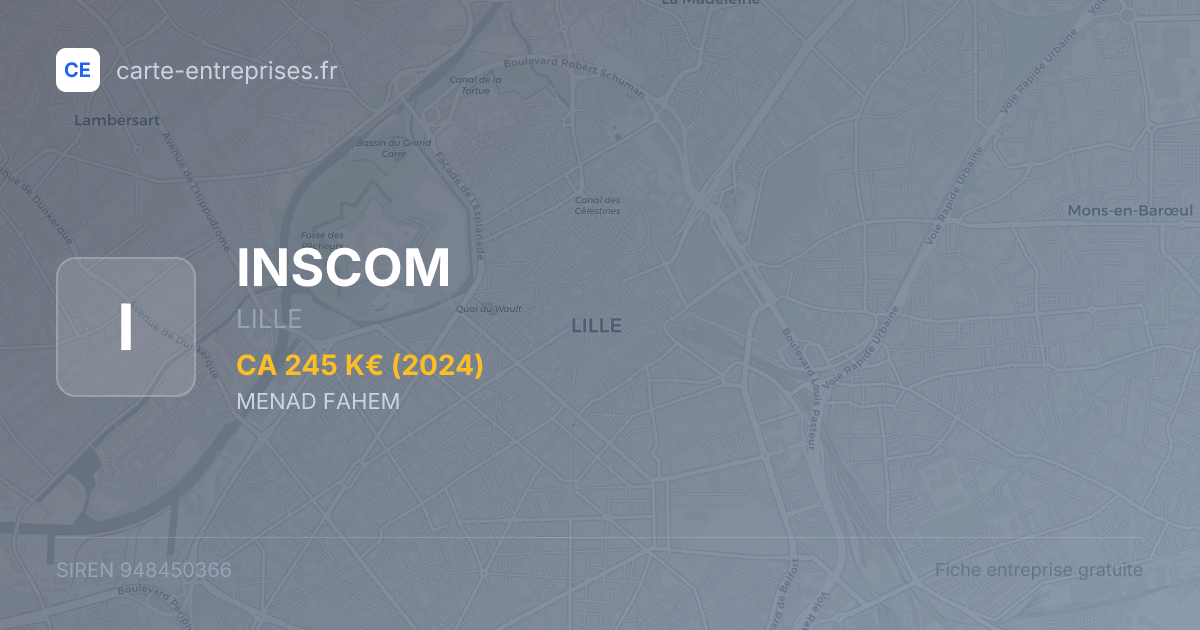 INSCOM — 948450366 — fiche entreprise
