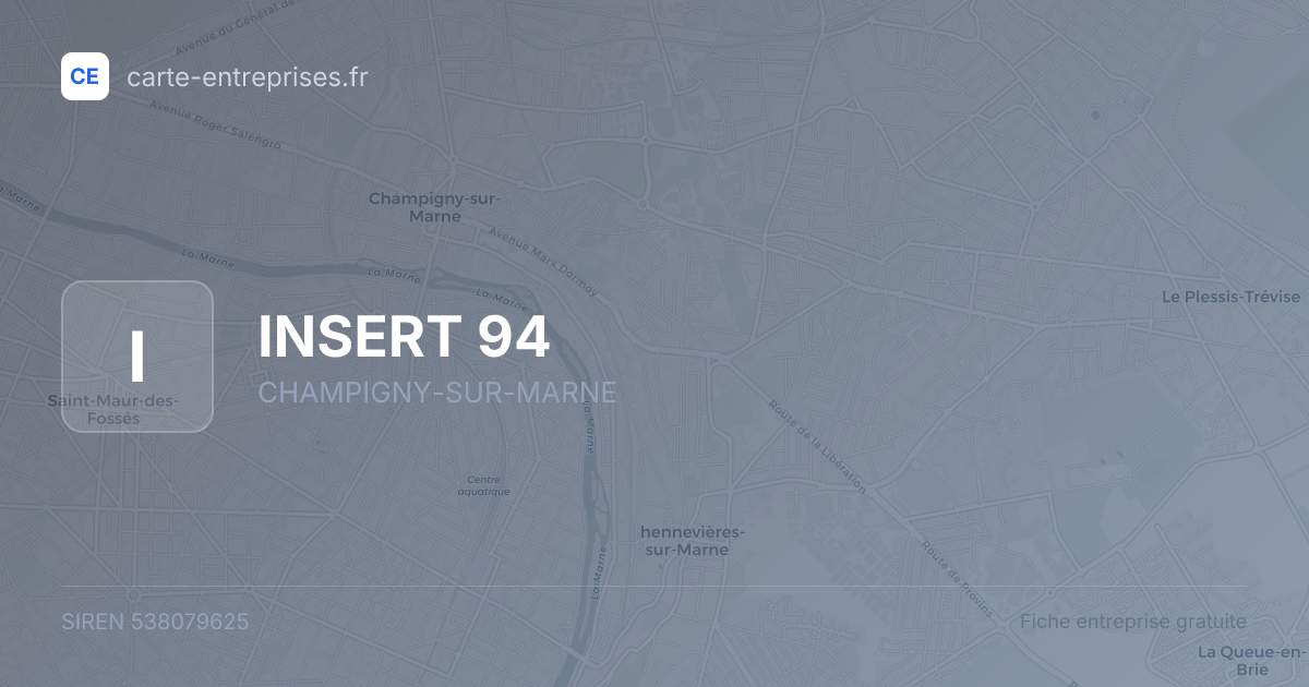 INSERT 94 — 538079625 — fiche entreprise