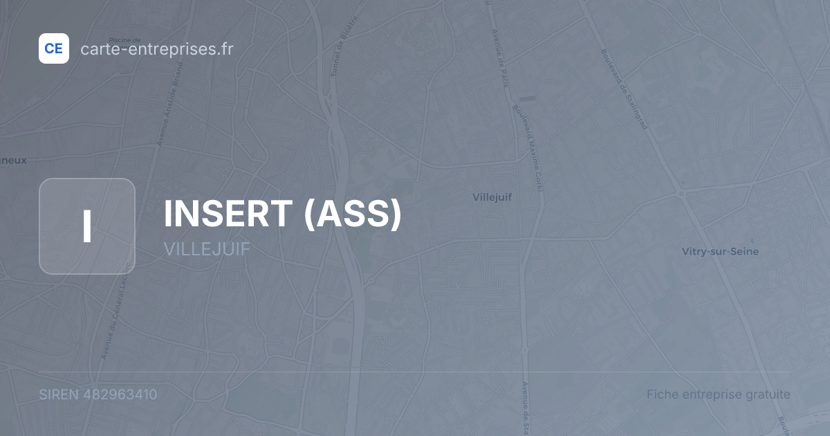INSERT (ASS) — 482963410 — fiche entreprise