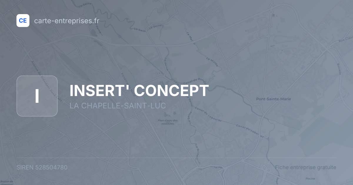 INSERT' CONCEPT — 528504780 — fiche entreprise