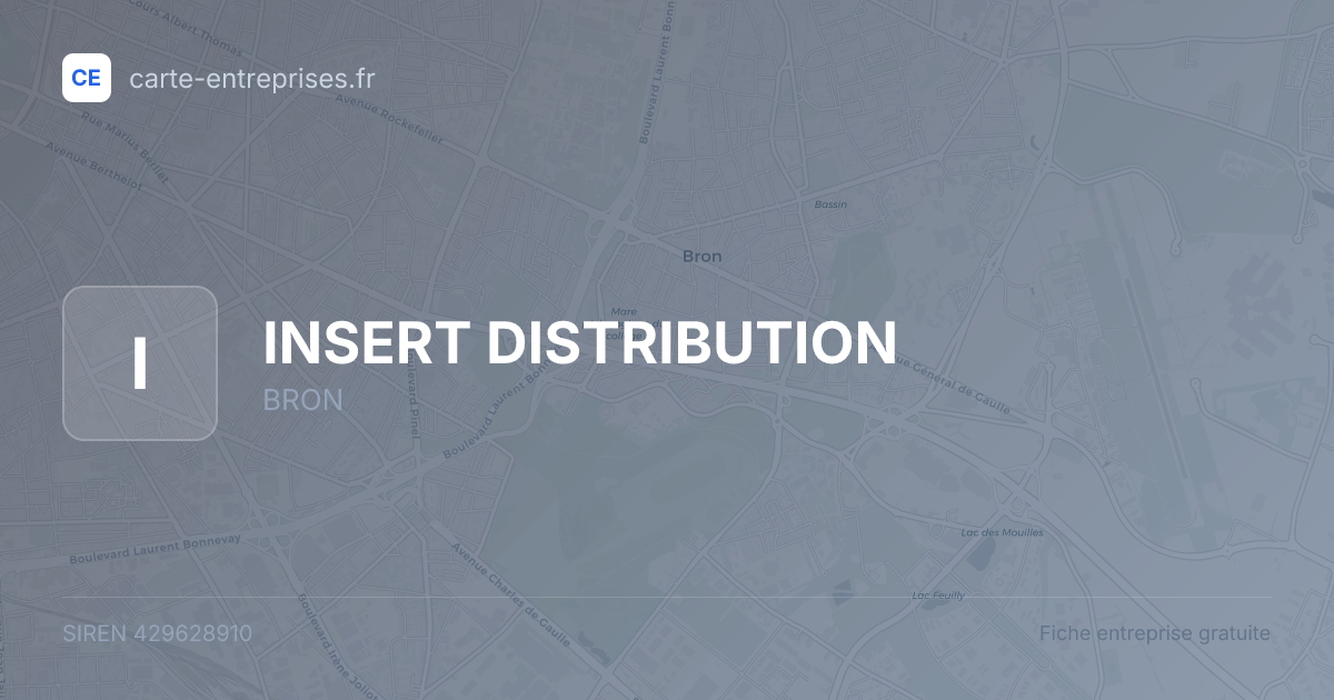 INSERT DISTRIBUTION — 429628910 — fiche entreprise