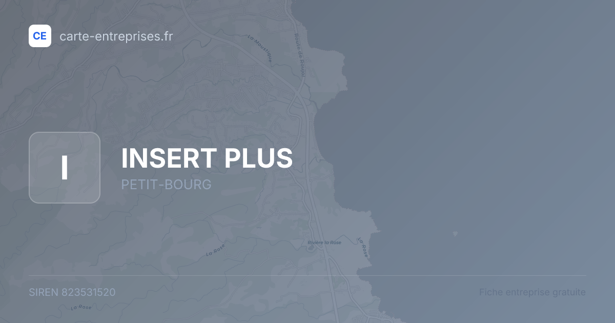 INSERT PLUS — 823531520 — fiche entreprise