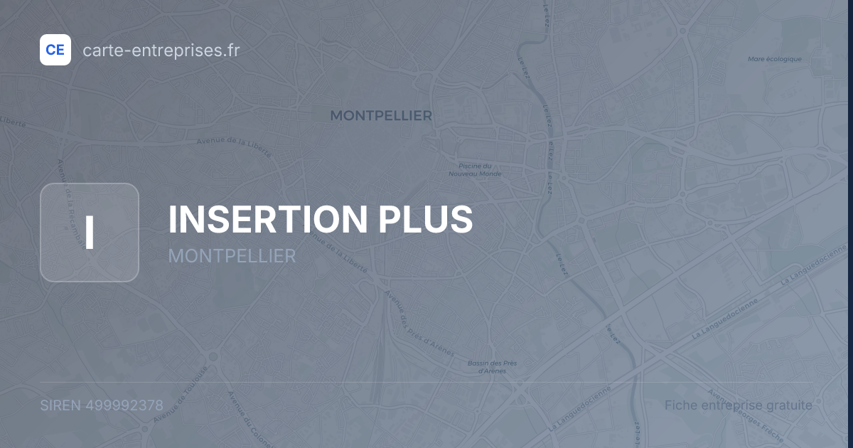 INSERTION PLUS — 499992378 — fiche entreprise