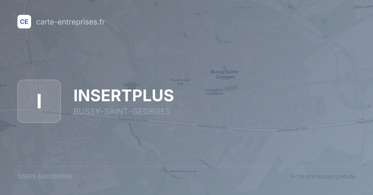 INSERTPLUS — 448066696 — fiche entreprise