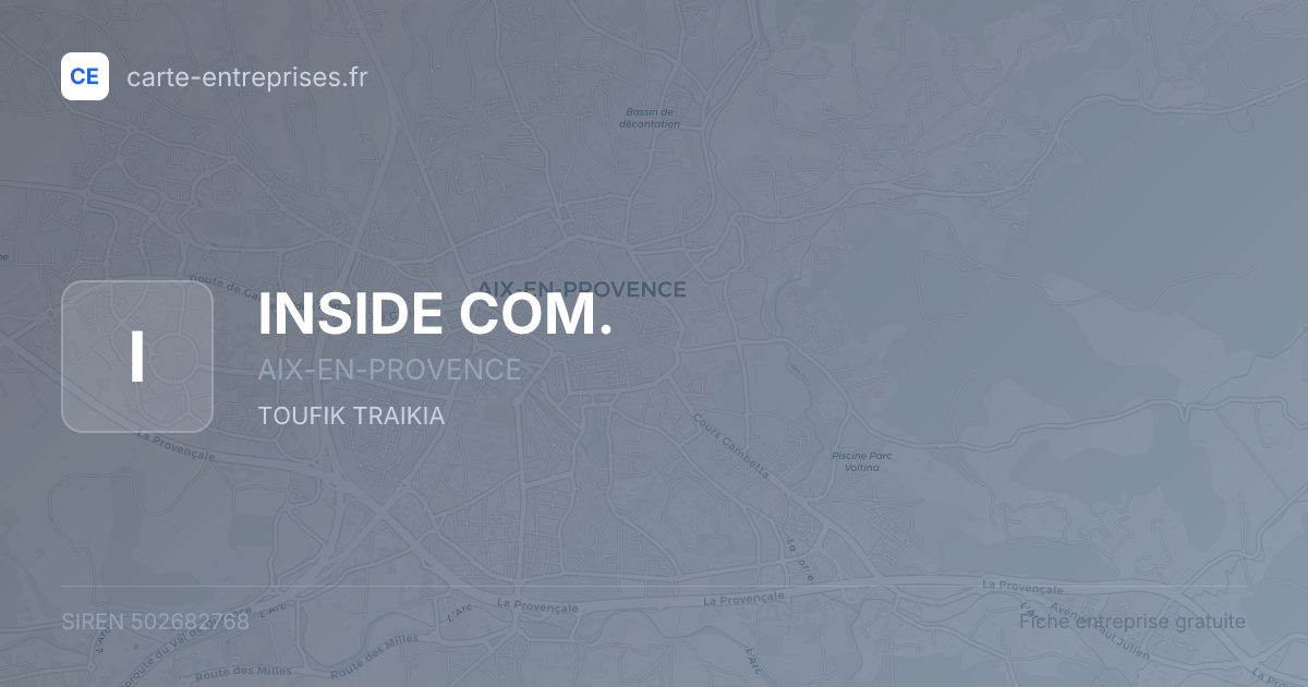 INSIDE COM. — 502682768 — fiche entreprise