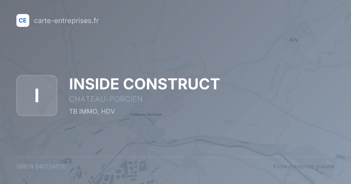 INSIDE CONSTRUCT — 940134570 — fiche entreprise