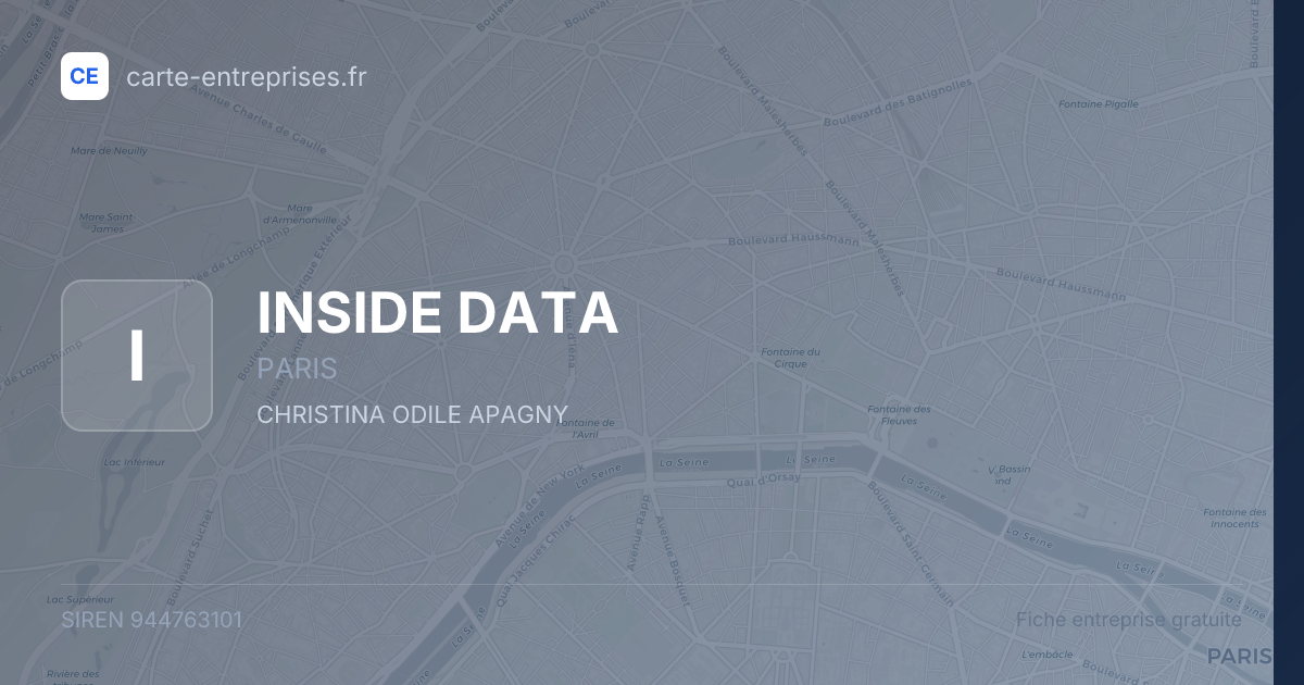 INSIDE DATA — 944763101 — fiche entreprise