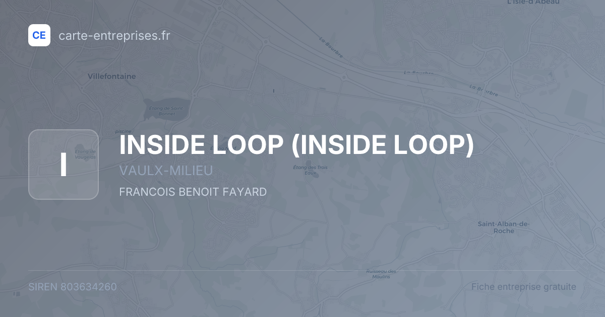 INSIDE LOOP — 803634260 — fiche entreprise