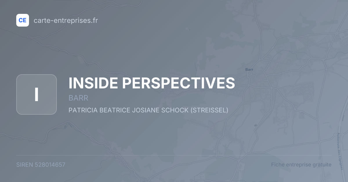 INSIDE PERSPECTIVES — 528014657 — fiche entreprise