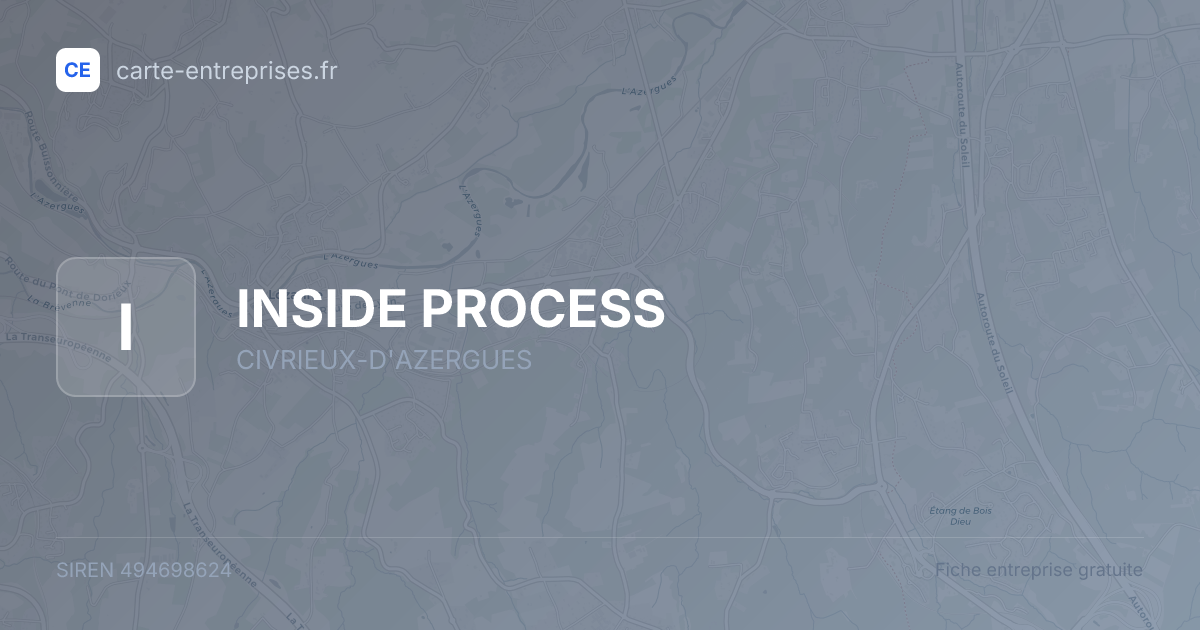 INSIDE PROCESS — 494698624 — fiche entreprise