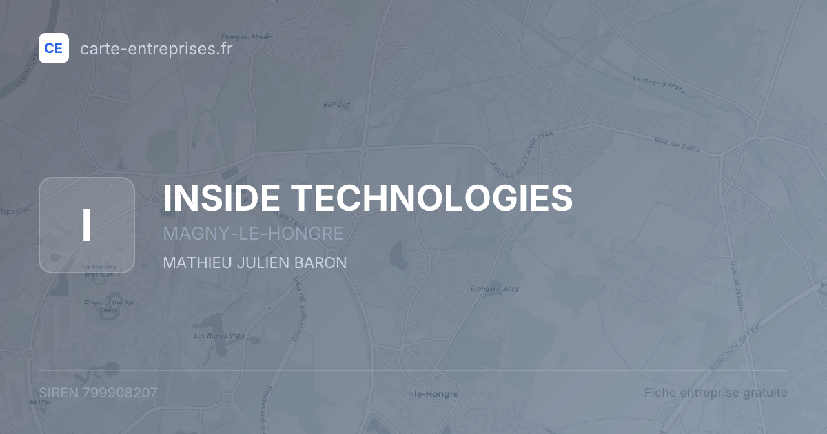 INSIDE TECHNOLOGIES — 799908207 — fiche entreprise