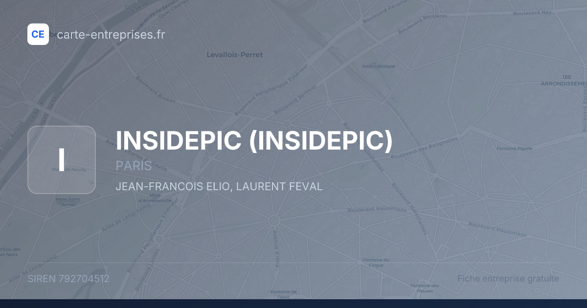 INSIDEPIC — 792704512 — fiche entreprise