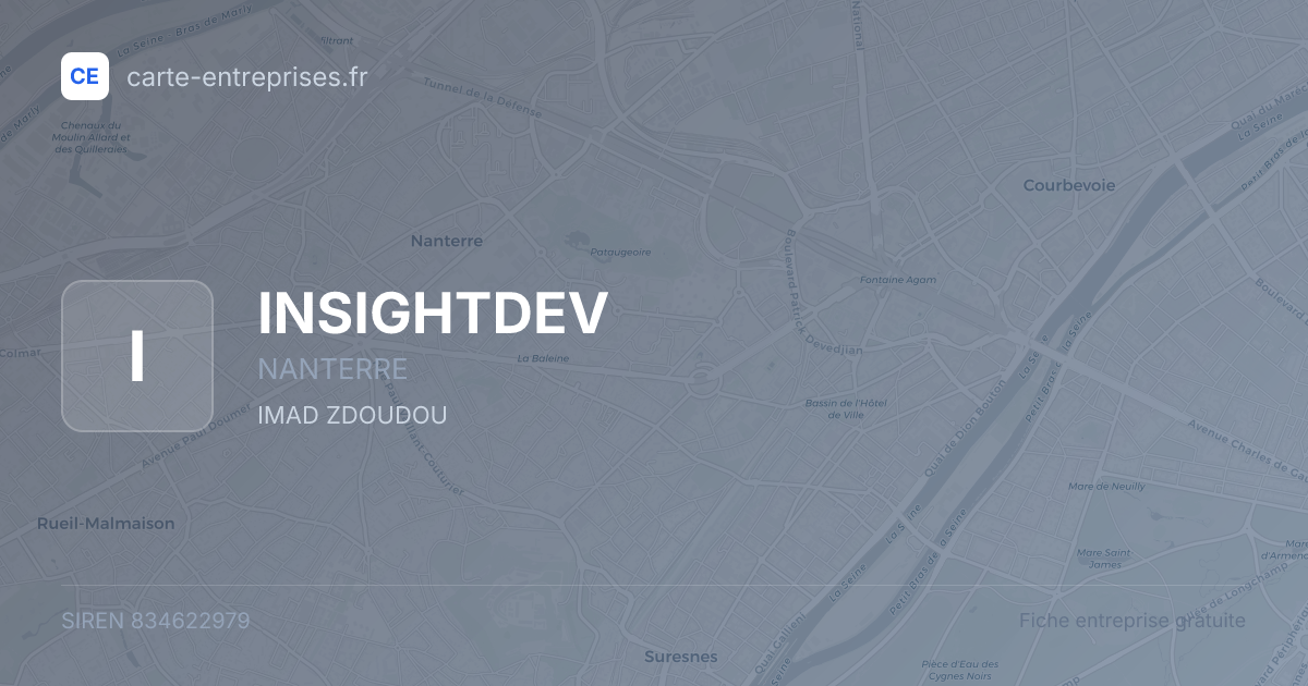 INSIGHTDEV — 834622979 — fiche entreprise