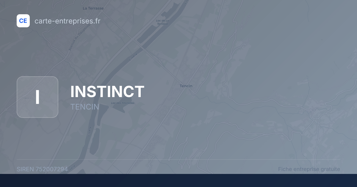 INSTINCT — 752007294 — fiche entreprise