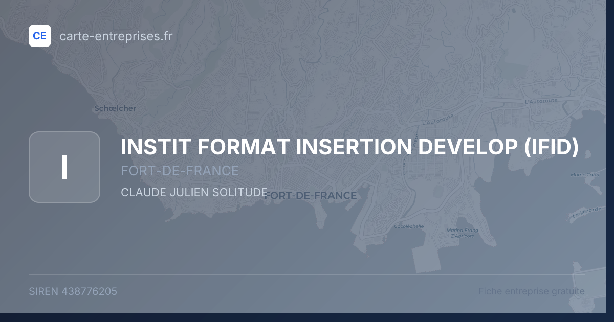 INSTIT FORMAT INSERTION DEVELOP (IFID) — 438776205 — fiche entreprise