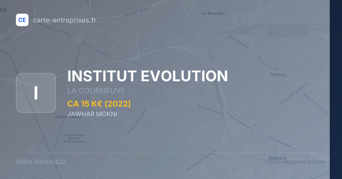 INSTITUT EVOLUTION — 902842632 — fiche entreprise