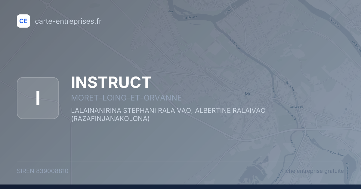 INSTRUCT — 839008810 — fiche entreprise