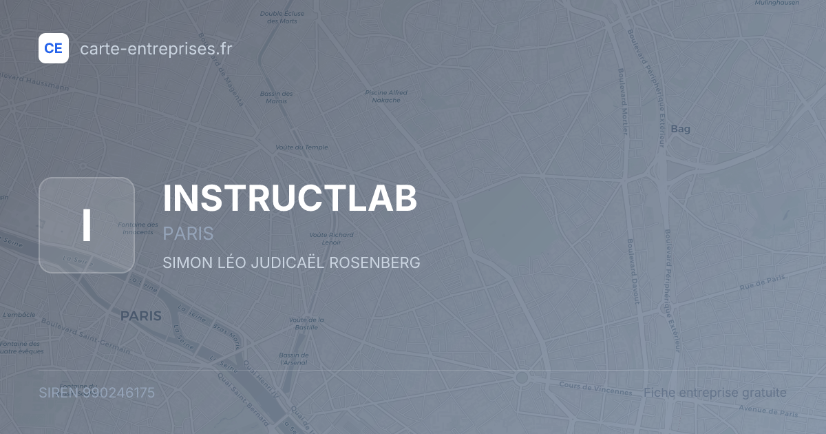 INSTRUCTLAB — 990246175 — fiche entreprise