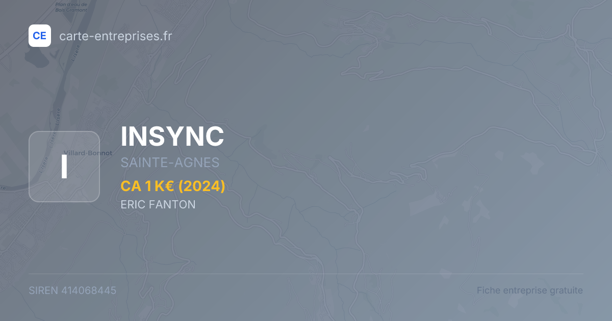 INSYNC — 414068445 — fiche entreprise