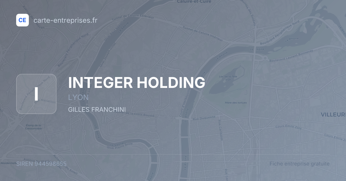 INTEGER HOLDING — 944598655 — fiche entreprise