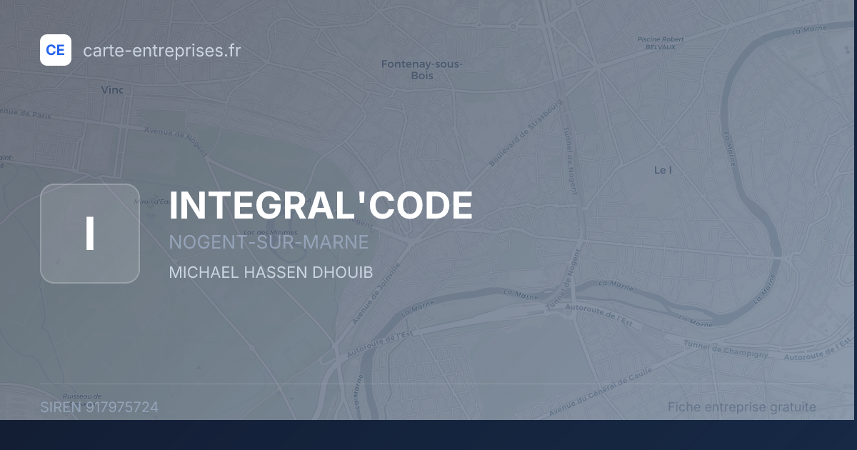 INTEGRAL'CODE — 917975724 — fiche entreprise