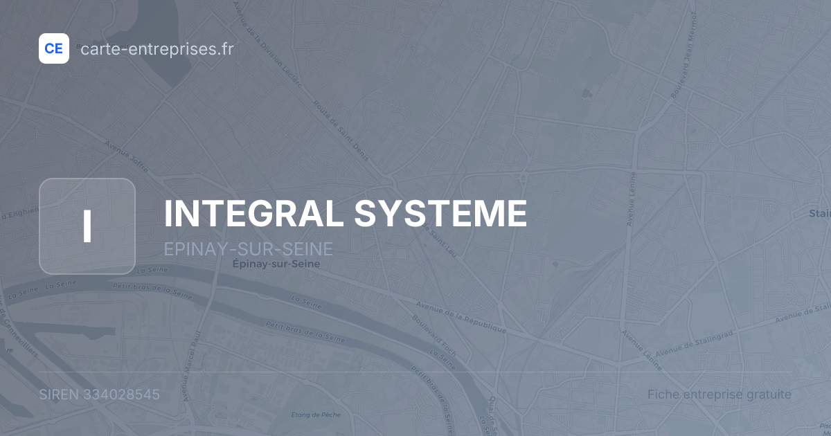 INTEGRAL SYSTEME — 334028545 — fiche entreprise