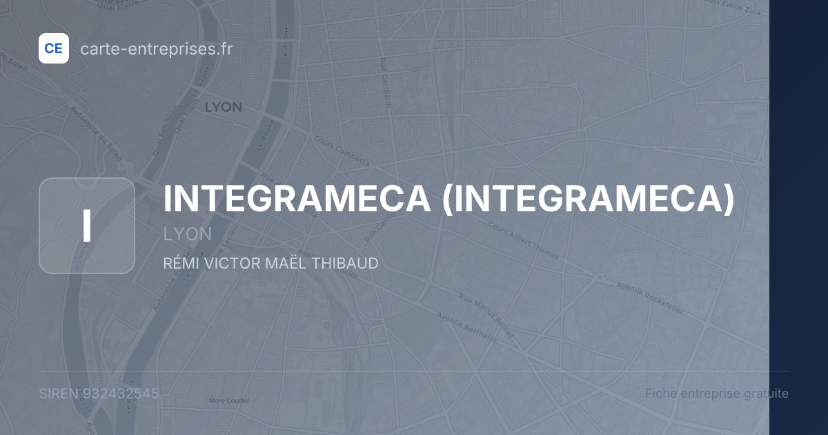 INTEGRAMECA — 932432545 — fiche entreprise