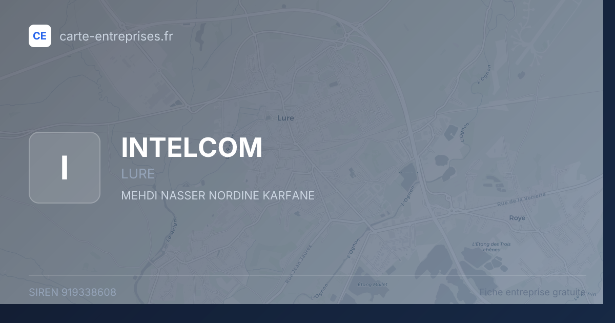 INTELCOM — 919338608 — fiche entreprise