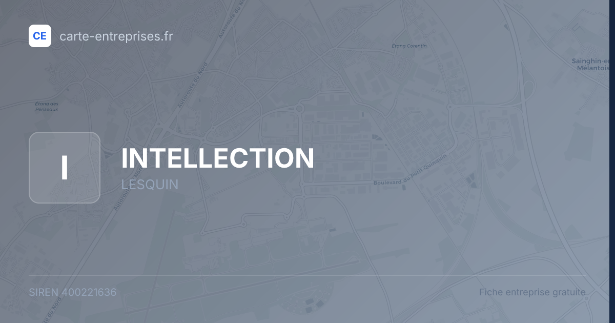 INTELLECTION — 400221636 — fiche entreprise