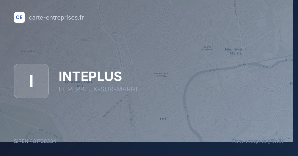 INTEPLUS — 481738334 — fiche entreprise