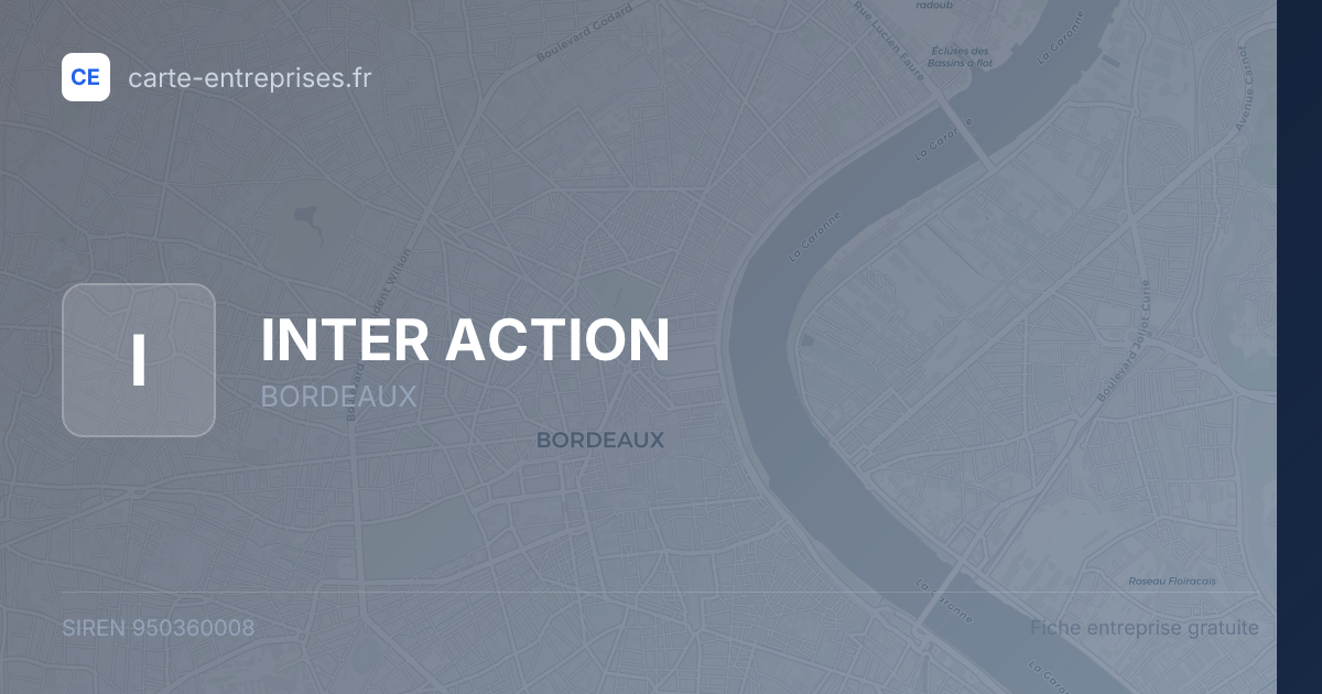 INTER ACTION — 950360008 — fiche entreprise