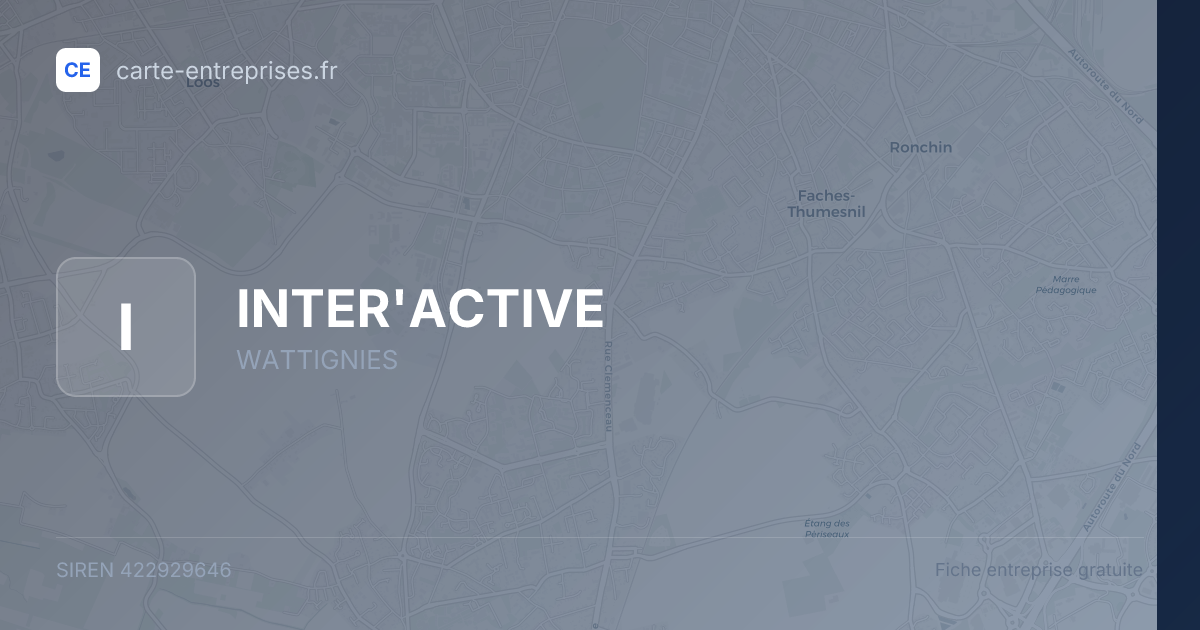 INTER'ACTIVE — 422929646 — fiche entreprise