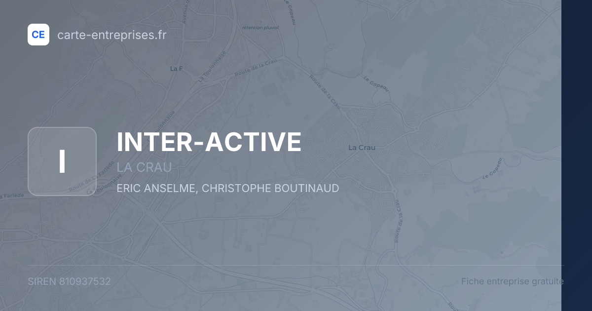 INTER-ACTIVE — 810937532 — fiche entreprise