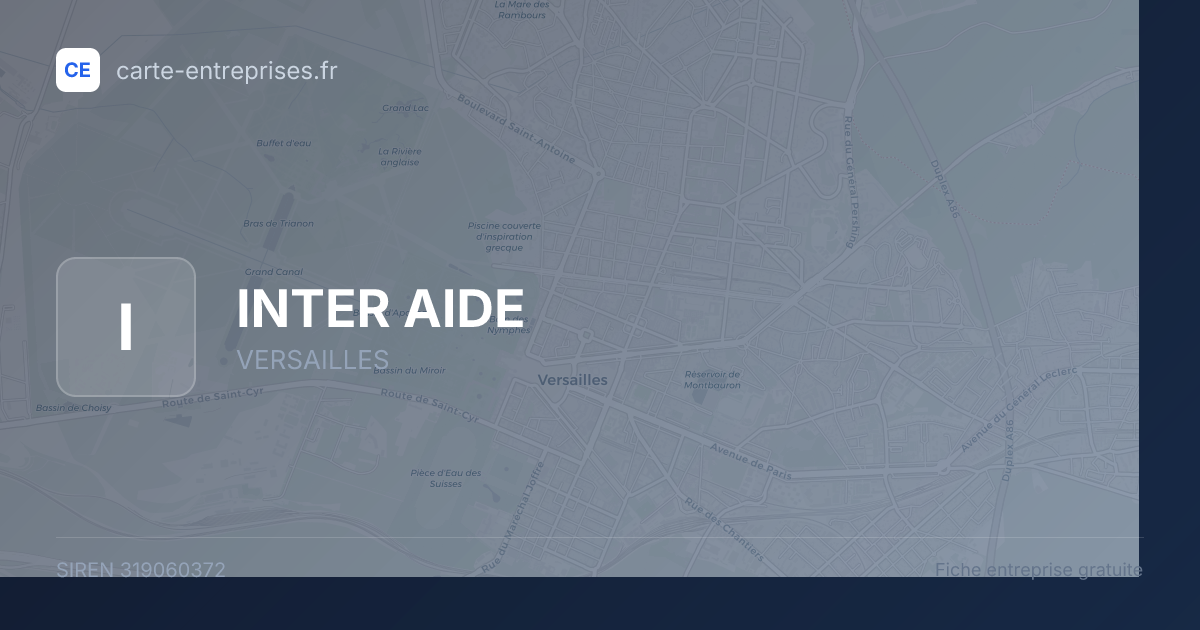 INTER AIDE — 319060372 — fiche entreprise