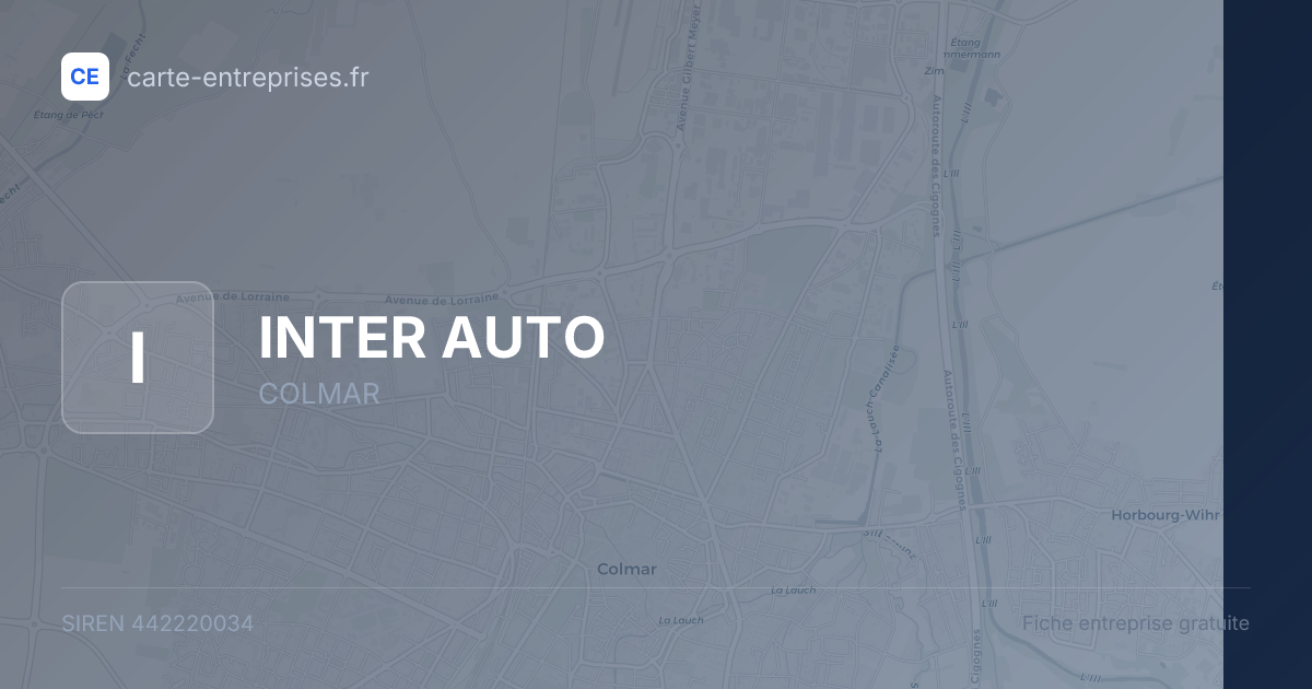 INTER AUTO — 442220034 — fiche entreprise