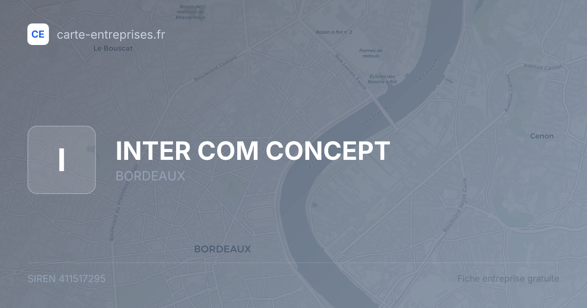 INTER COM CONCEPT — 411517295 — fiche entreprise