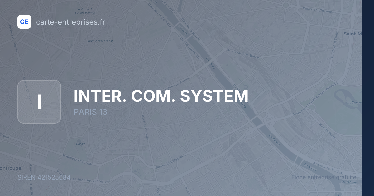 INTER. COM. SYSTEM — 421525684 — fiche entreprise