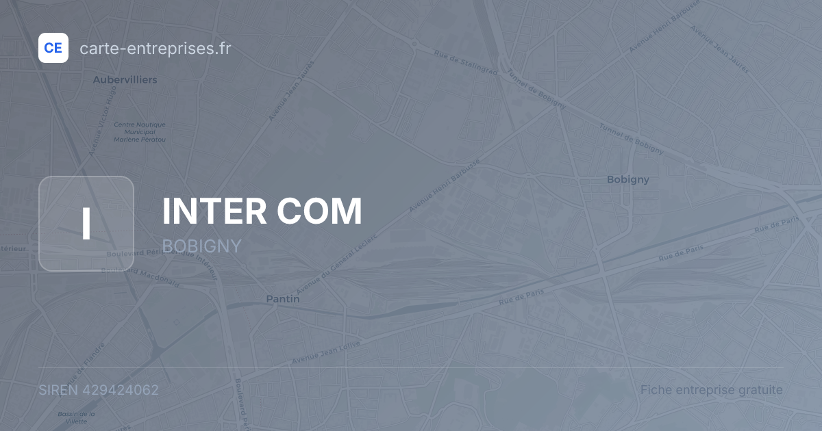 INTER COM — 429424062 — fiche entreprise