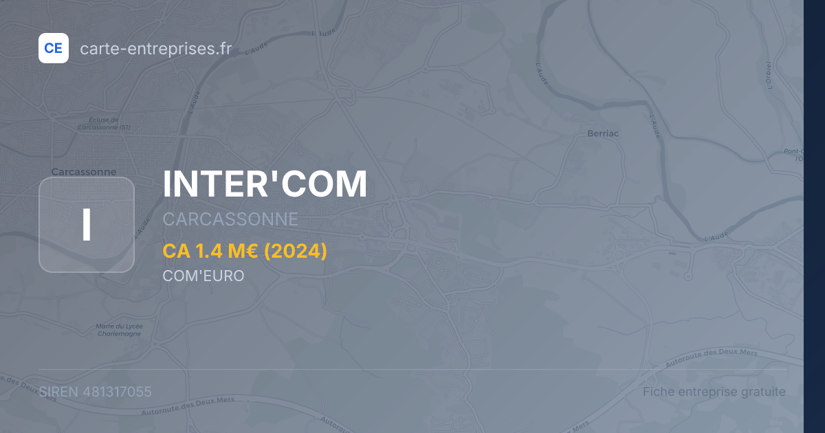 INTER'COM — 481317055 — fiche entreprise