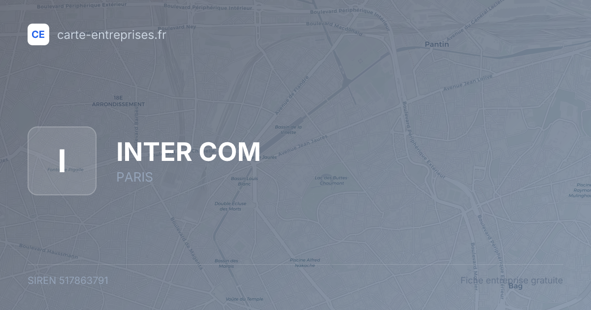 INTER COM — 517863791 — fiche entreprise