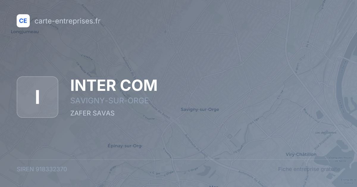 INTER COM — 918332370 — fiche entreprise