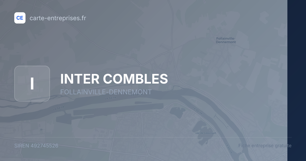 INTER COMBLES — 492745526 — fiche entreprise