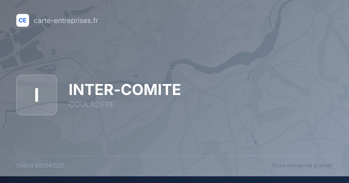 INTER-COMITE — 991341520 — fiche entreprise