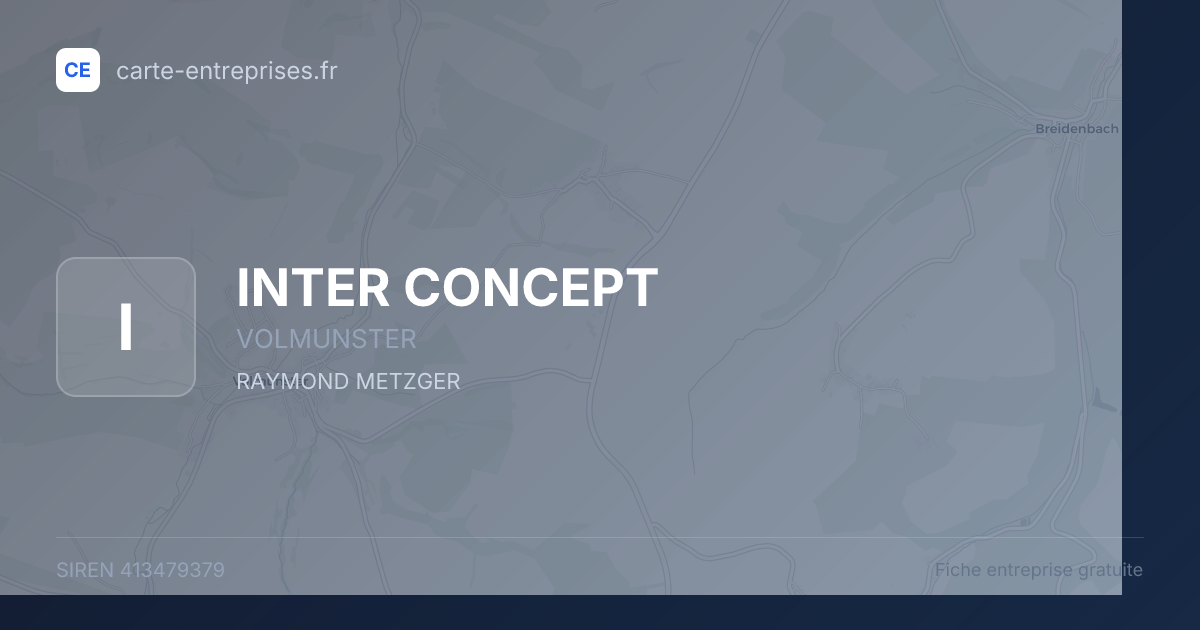 INTER CONCEPT — 413479379 — fiche entreprise