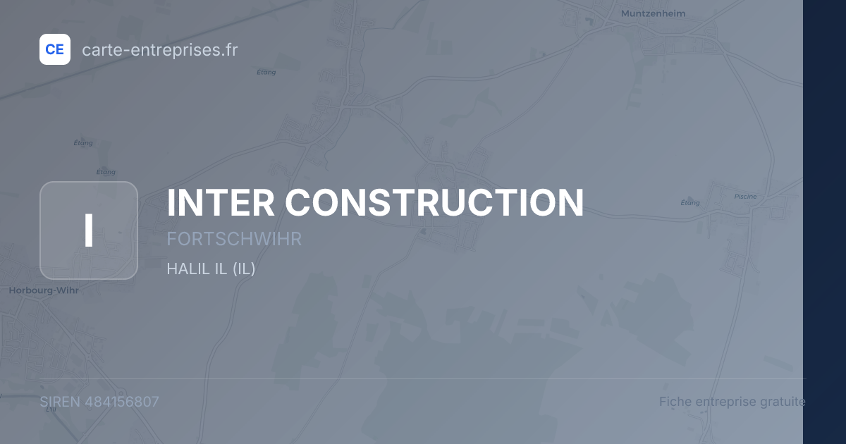 INTER CONSTRUCTION — 484156807 — fiche entreprise